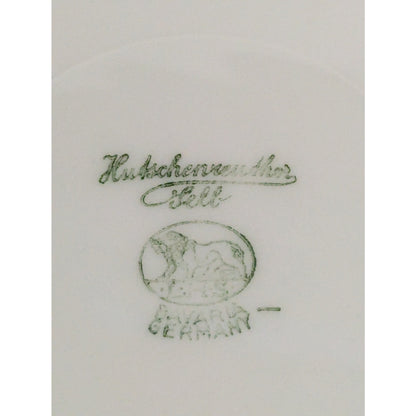 vintage Hutschenreuther Selb Bavaria covered butter dish handpaint floral round