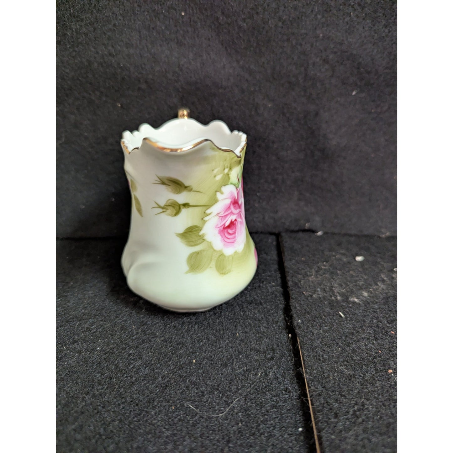 Vintage Nippon Hand-Painted Pink Rose Porcelain Creamer Pitcher