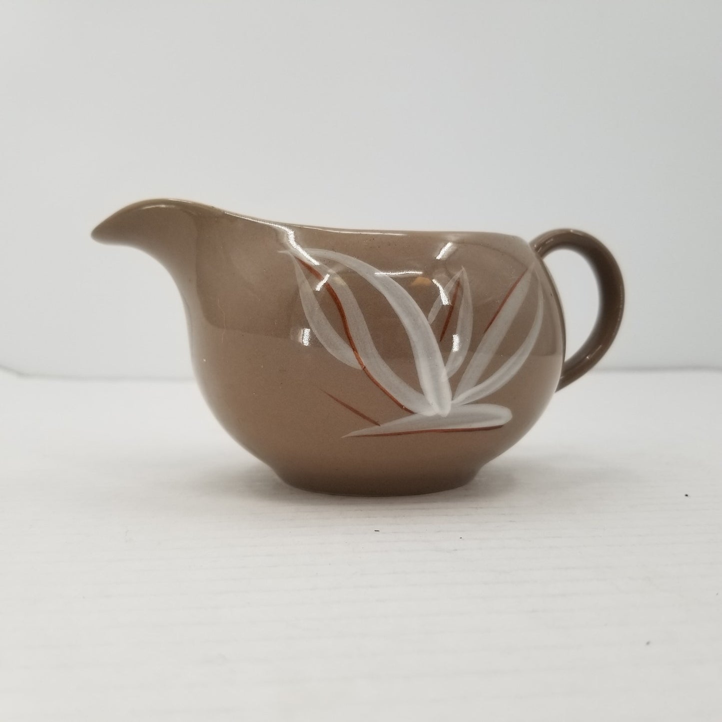 Winfield Desert Dawn Brown / Cream Handcrafted china MCM CREAMER & LIDDED SUGAR