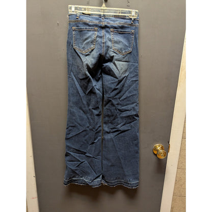 Tractr Blue Denim High Rise Wide Leg Jeans Size 10