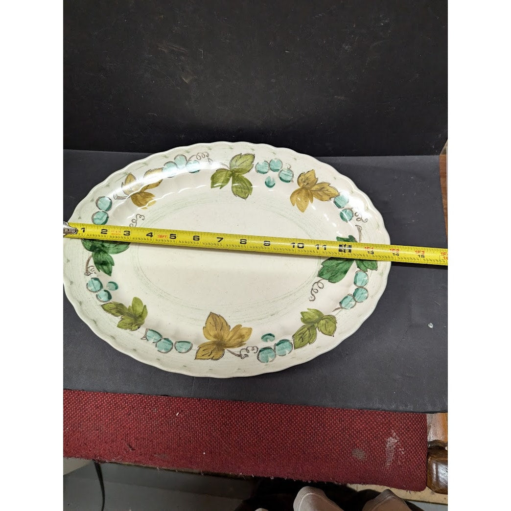 RETIRED Vineyard by Metlox Poppytrail Vernon 14" x 10" Oval Platter Serving