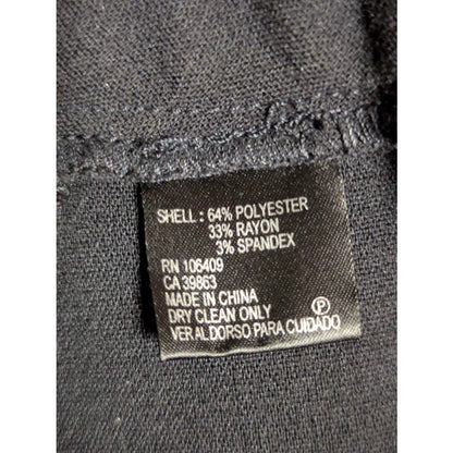 Alex Marie Size 4  Mariah Style 9210M204 black Pants 2" Wasitband