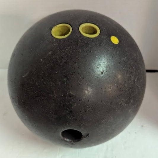 Vintage AMF Night Hawk Bowling Ball 13lbs Black Reactive Resin Pre Drilled