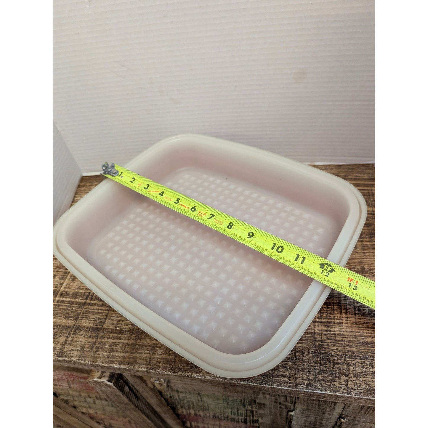 Set of 2 Matching Vintage Tupperware Square Keepers Harvest Orange Paprika
