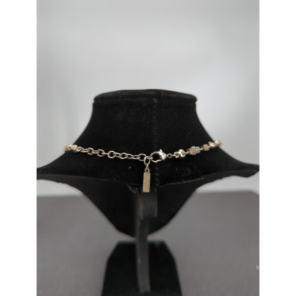 Vintage Fashion Necklace Napier goldtone Geometric station style