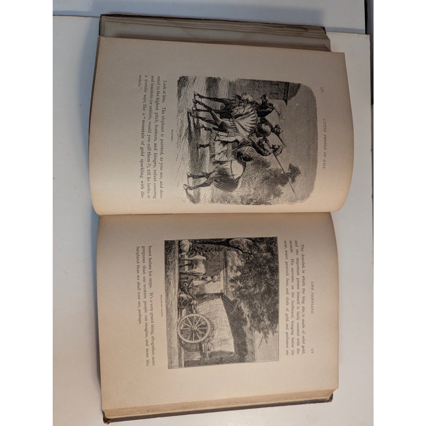 Antique 1885 Little People of Asia Hardcover Book Olive Thorne Miller Dutton