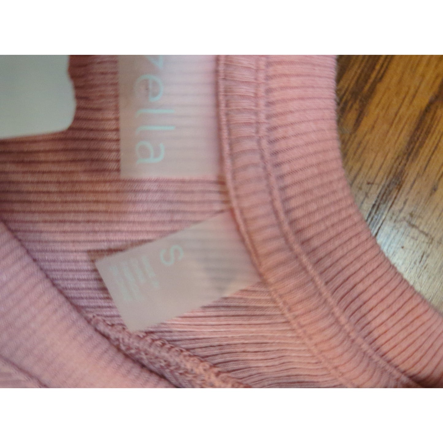 Zella Pink Ribbed Activewear Racerback Swing Tank Top Size Small