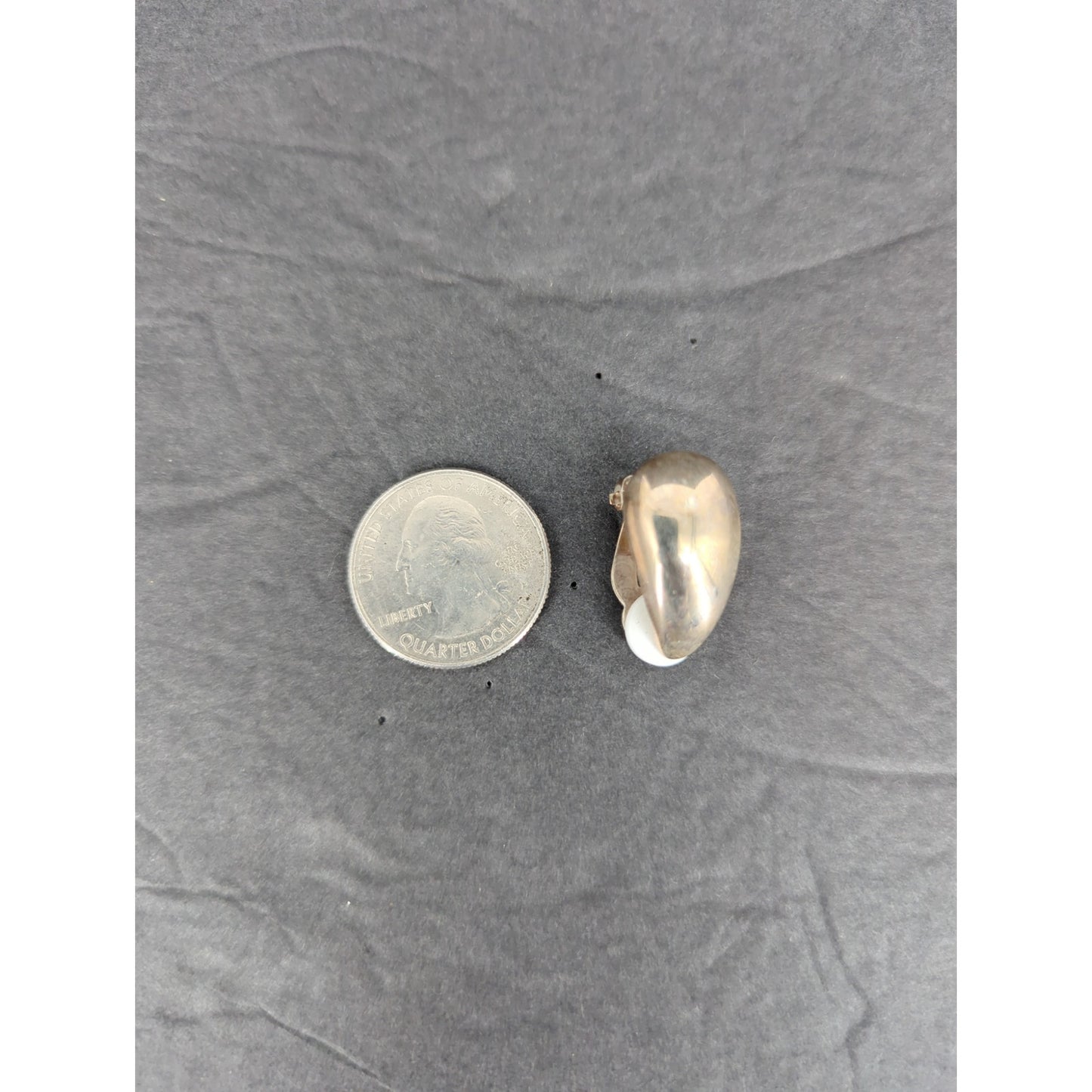 Vintage Premier USA Gold Tone Tear Drop Clip On Earrings Retro Statement 1980s