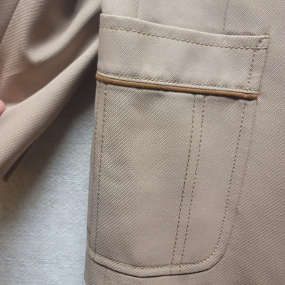 Hart Schaffer & Mark Vintage Rockabilly Mens 2 pc. Suit Tan 36" Waist 40" Jacket