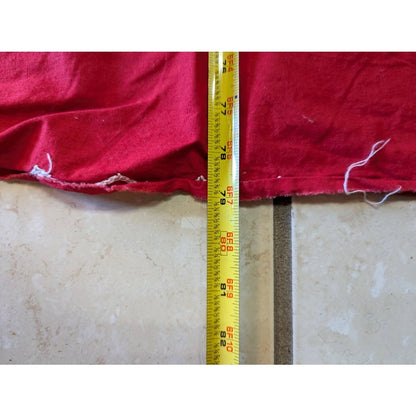 Vintage Cotton Coverlet 2 Shams Queen/Full red white embroidery Floral Medallion
