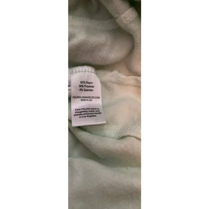 Found Los Angeles Tie Dye Sweatshirt Mint Green Drop Sleeve Pullover LARGE