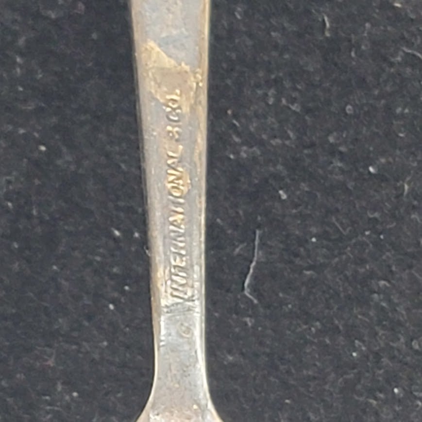 Vintage Diplomat Hotel Hollywood Silver Plate Flatware Spoon Crest Logo Teaspoon