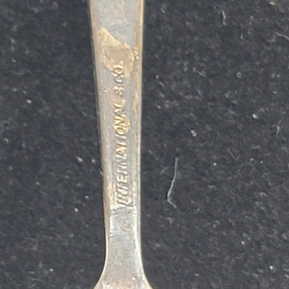 Vintage Diplomat Hotel Hollywood Silver Plate Flatware Spoon Crest Logo Teaspoon