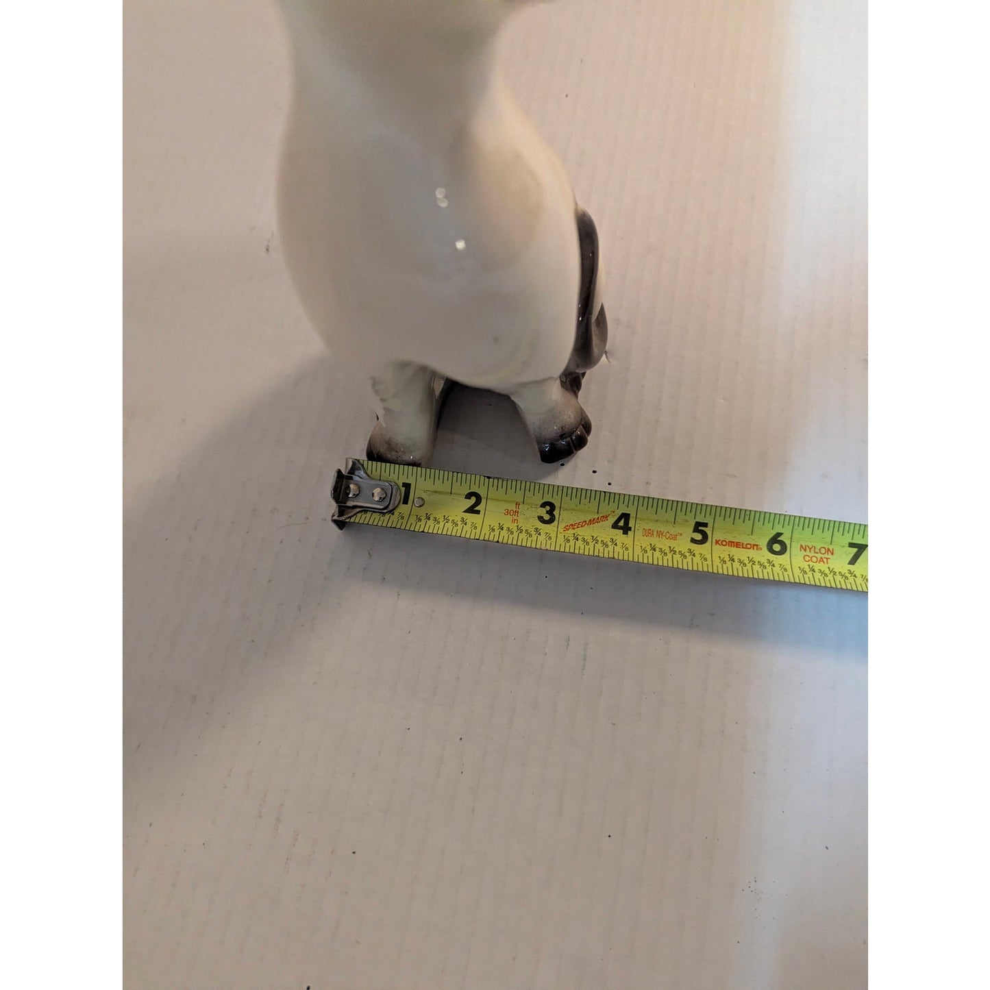 Vintage Mid-Century Siamese Cat Figurine Ceramic Long Neck Retro Statue 10"