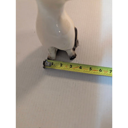 Vintage Mid-Century Siamese Cat Figurine Ceramic Long Neck Retro Statue 10"