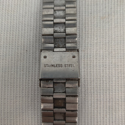 Vintage Movado Stainless Steel Museum Watch Black Dial REPAIR/PARTS