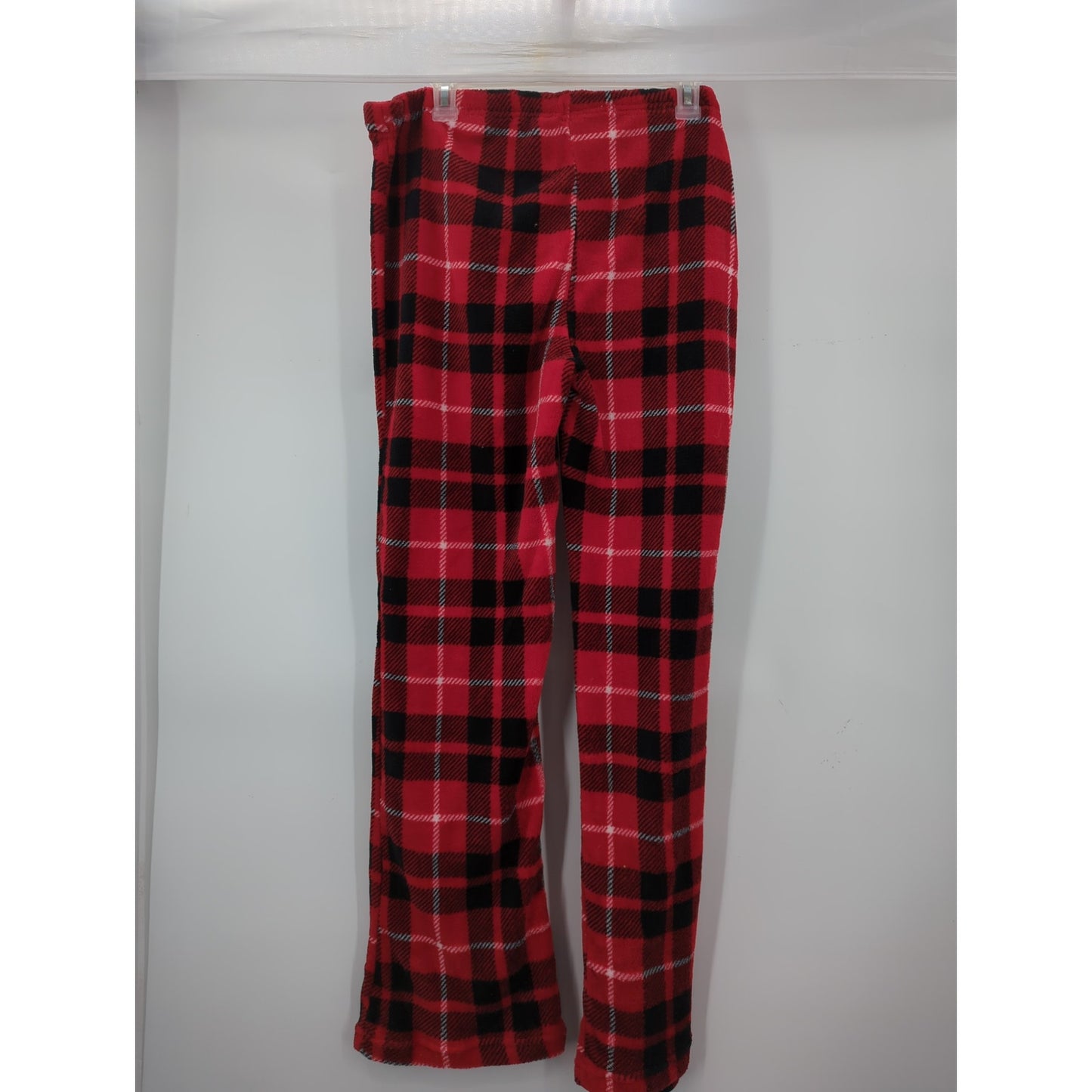 Teens  Juniors Red and Black Plaid Fleece Pajama Pants Small Cozy Comfy