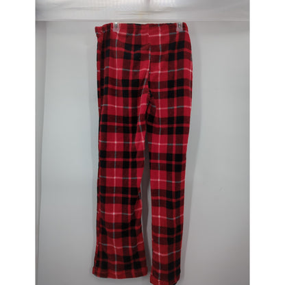 Teens  Juniors Red and Black Plaid Fleece Pajama Pants Small Cozy Comfy