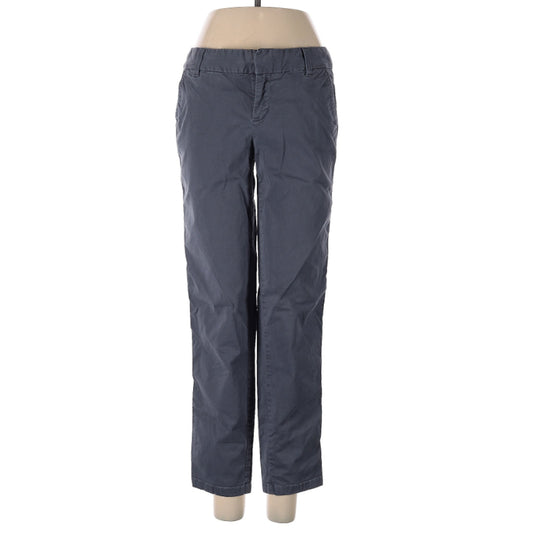Caslon FLAT FRONT 4P Pants Ebony Gray Ankle chino pant new CASUAL CAREER POCKETS
