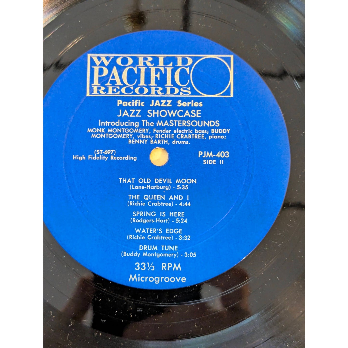 Vintage The Mastersounds Jazz Showcase World Pacific PJM-403 Vinyl LP