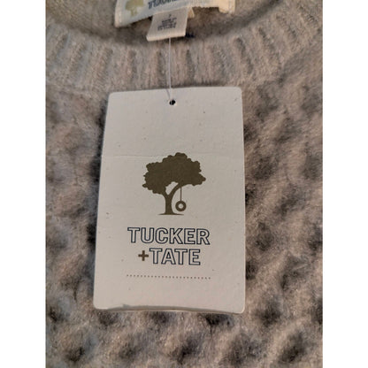 NWT Tucker + Tate Textured Knit Oatmeal Heathered gray Sweater (Size 7)