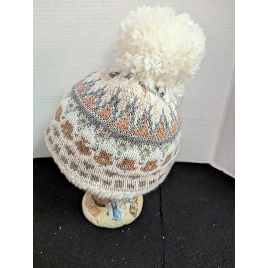 Vince Camuto One size knit beanie ski apris cap winter pompom hat