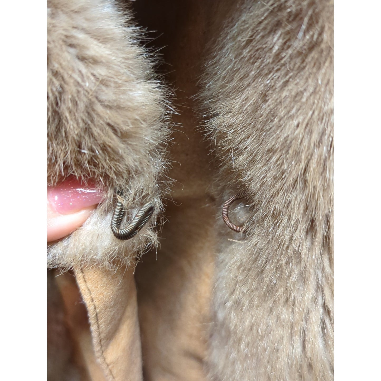 Vintage Fairmoor Faux Fur Belted Long Coat Old Hollywood Regency Glamour MEDIUM