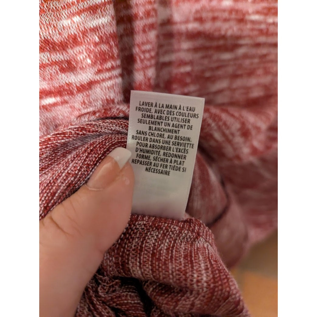 Caslon NWT Size Medium Cowl Neck Tunic Lightweight Sweater Burgundy $59