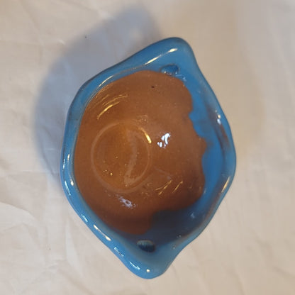 Handpainted Talavera Mexican Pottery Clay Salsa Bowl Cazuelita Salsera Sauce 4"