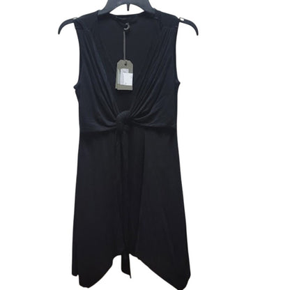 All Saints Women's  SMALL Black Jayda Jersey Dress Short Tie Waist, NWT $160