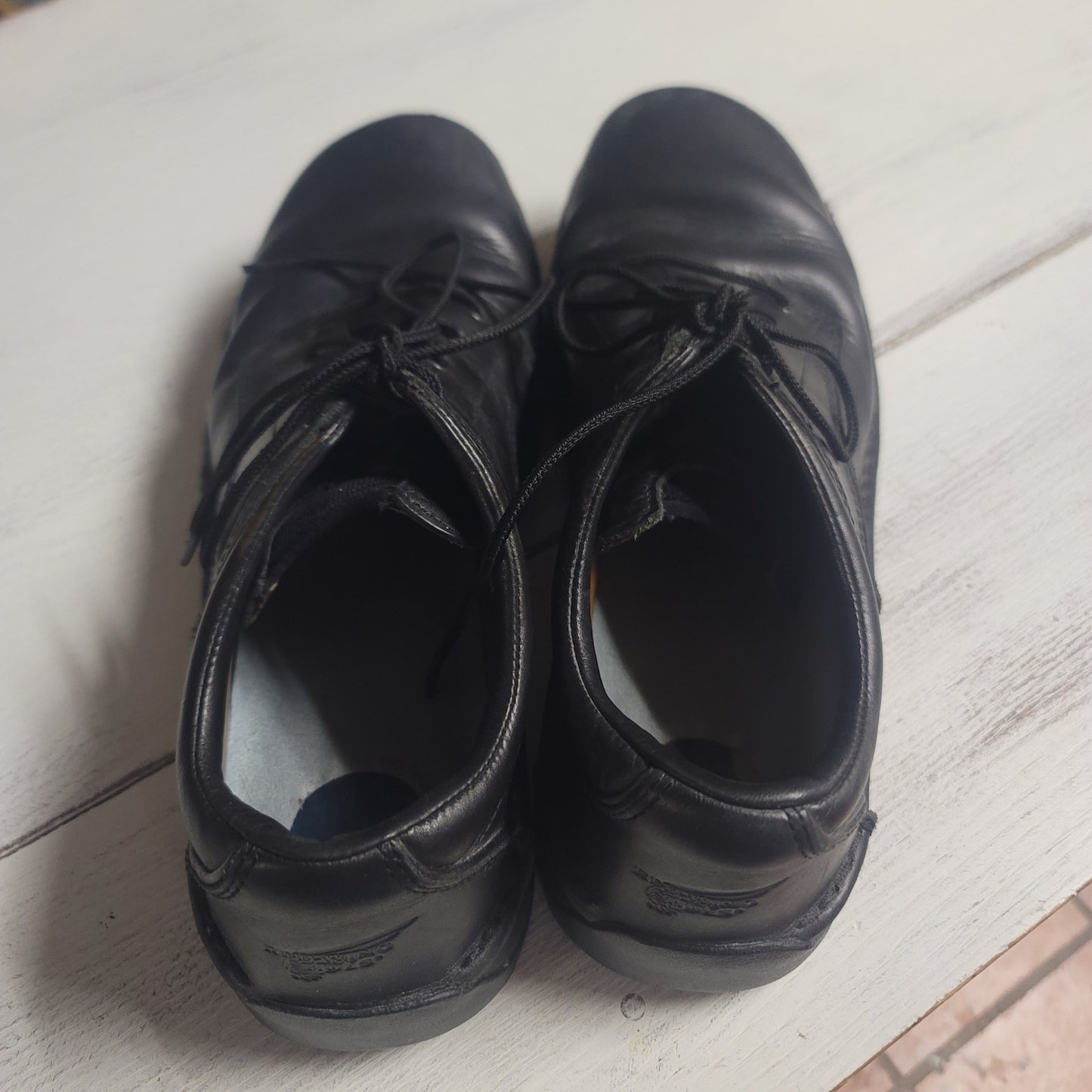 Red Wing Size 10.5D Black Mens Leather Oxford Low Top Work Shoes PreOwned