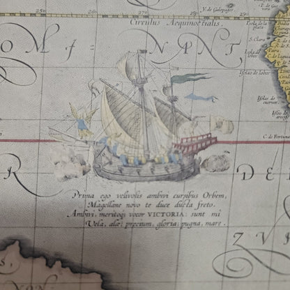 Unframed Vintage Repro 17x12.5 P 2642 Map Pacific Ocean Academia