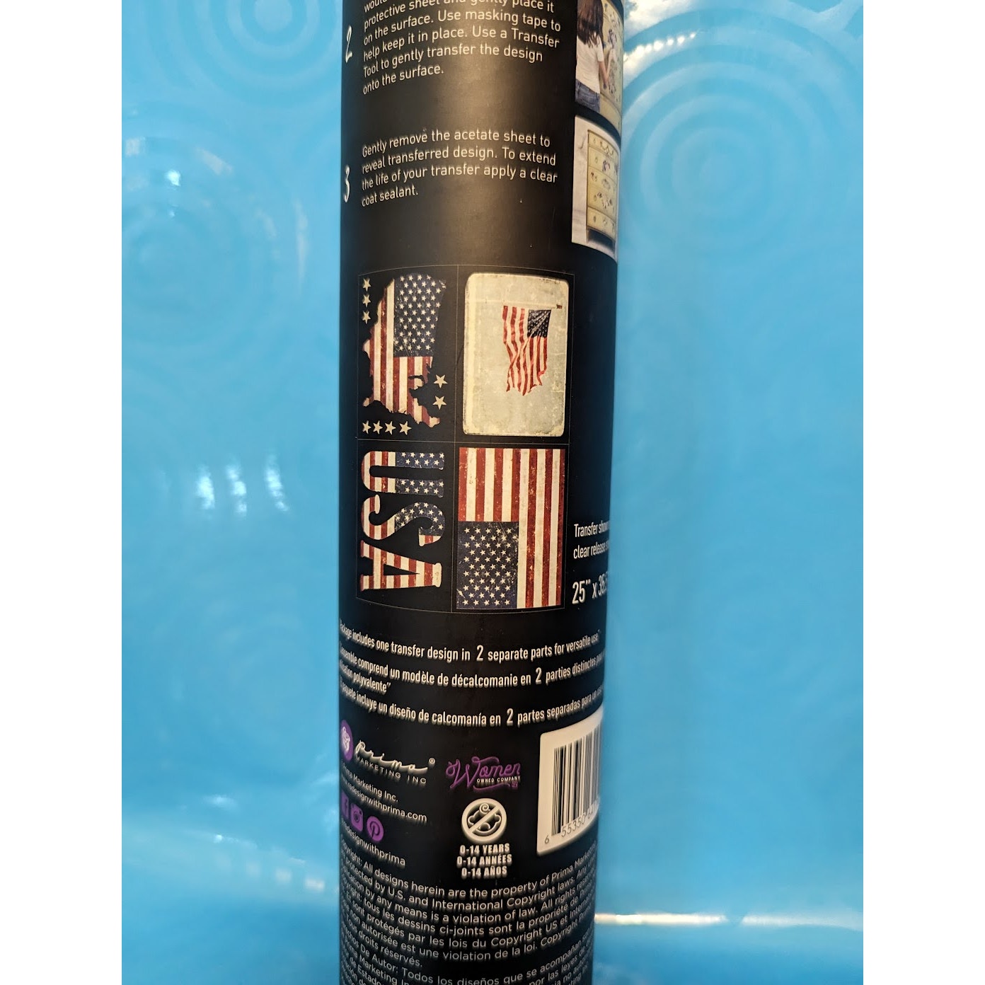 Re Design by Prima Transfer Sticker Patriotic 23x30" United States of America