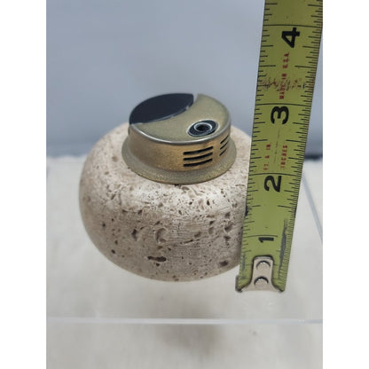 Vintage Nico 1900 Matroes S.A. Travertine Stone Table Lighter MidCentury Spanish