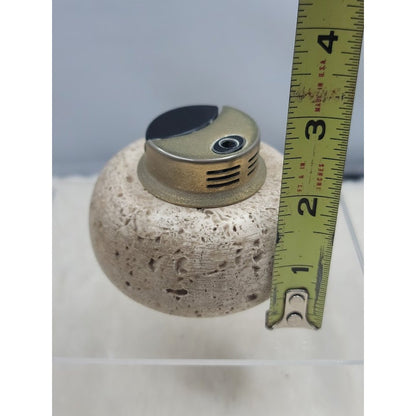 Vintage Nico 1900 Matroes S.A. Travertine Stone Table Lighter MidCentury Spanish