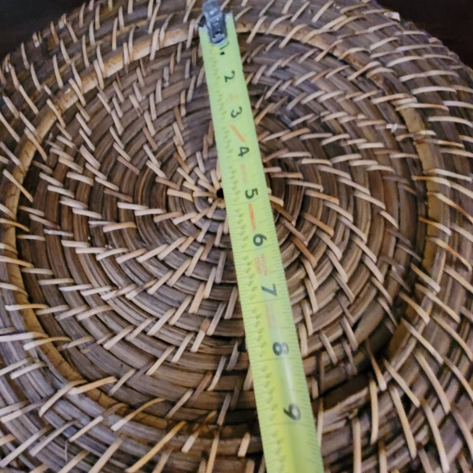Set 6 Wicker Rattan Plate Chargers 13.75" Round Boho Rustic Farmhouse Placements