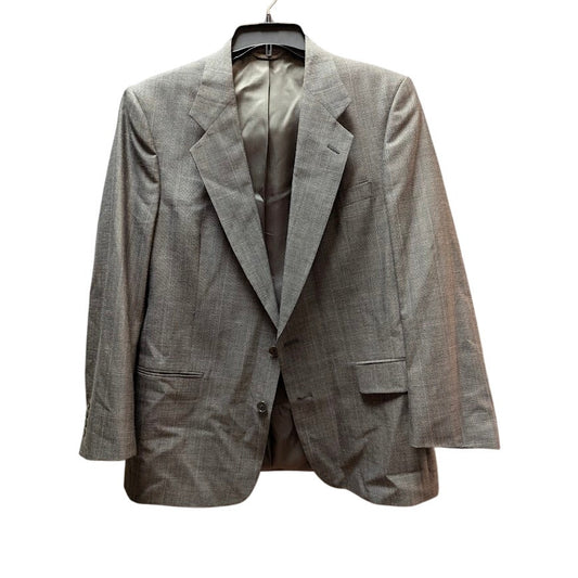 Christian Dior Monsieur Vintage 43R Gray Glen Plaid Check Blazer Sport Coat