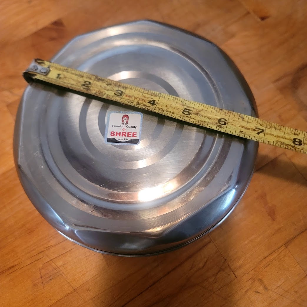 Shree Stainless Steel Spice box Middle Eastern / INDIA 7 small 1 Large canister