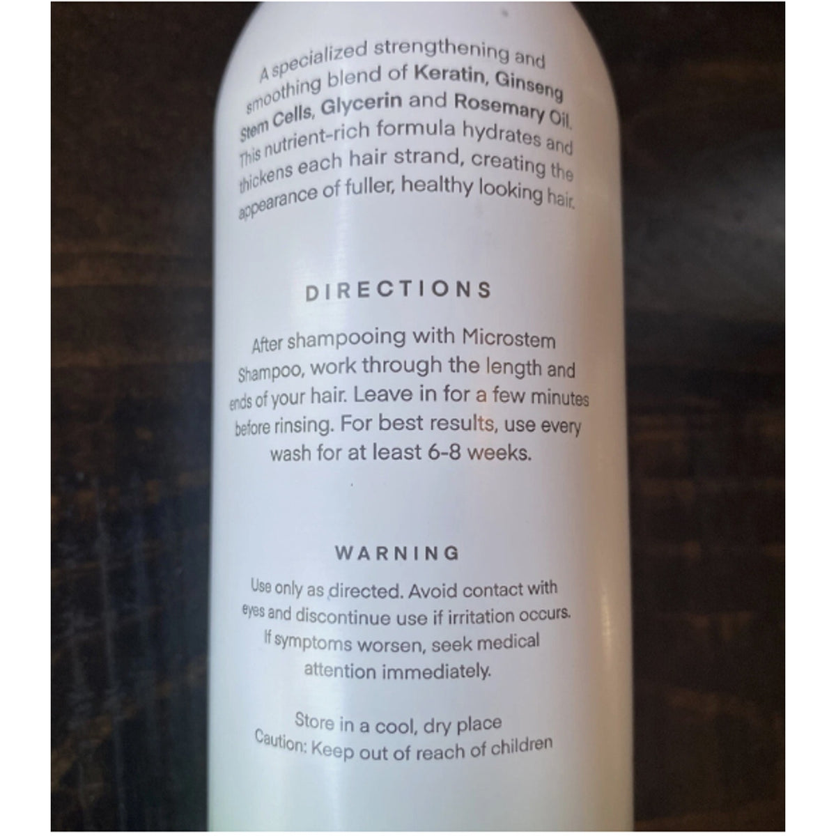 NEW Cel Microstem Natural Hair Thickening Conditioner w/ Pump 8 fl oz