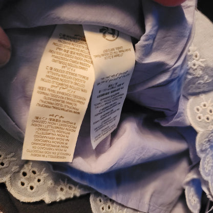 NEW $49 blue Boden mid chambray dress eyelet 3-6 months girl Sleeveless