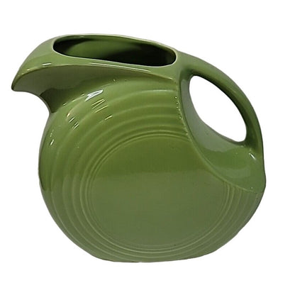 Fiestaware Fiesta Large Lemongrass Chartreuse Disk Pitcher 67oz Retired 1997-99
