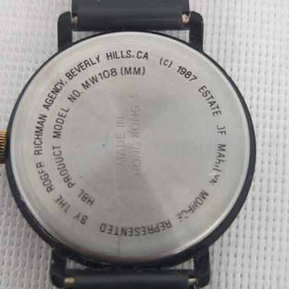 Vintage 1987 Marilyn Monroe Quartz Watch Estate Edition Japan Movt. Rubber Band