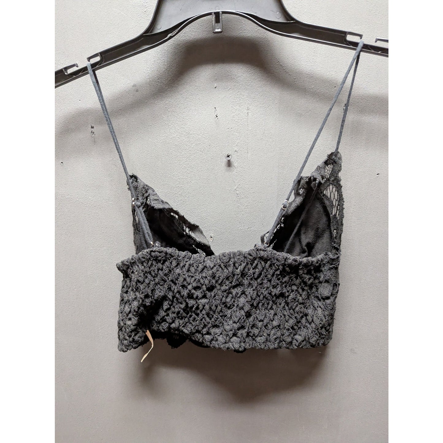 Free People Adella Size Small Black Lace Cami Bralette Top