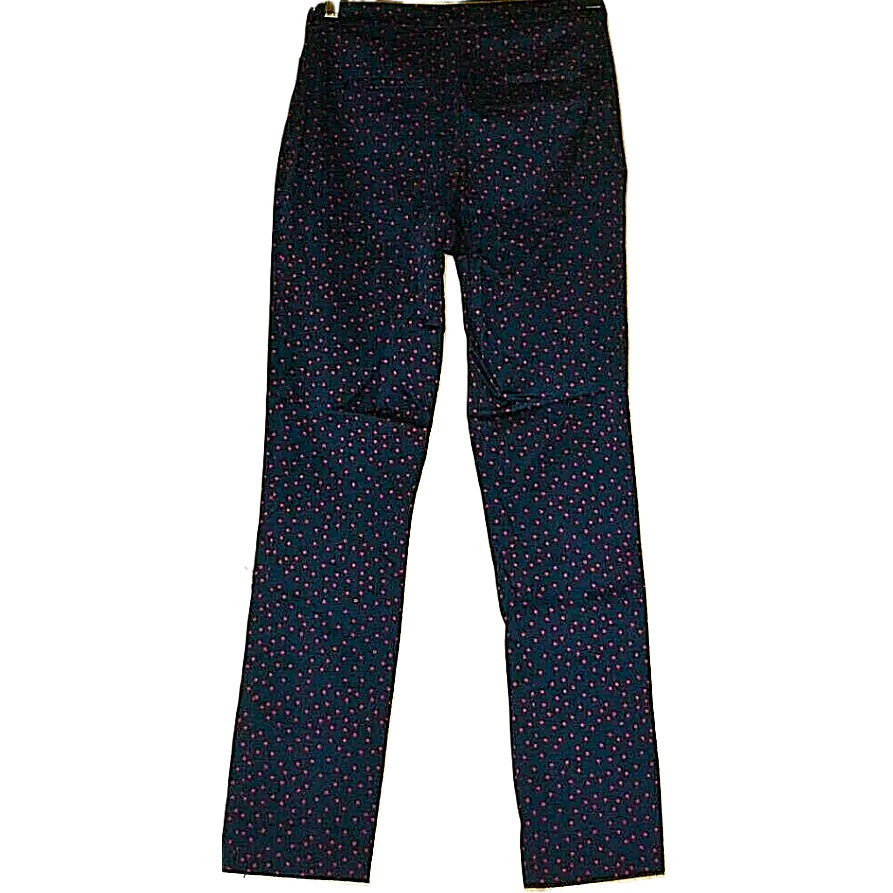 NWT Court & Rowe Side Zip Polka Dot Pants in Maritime Rouge Size 6