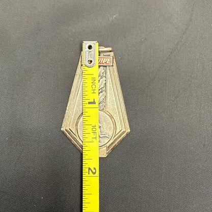 Vintage L'Equipe Pendant Charm 2" French Sport Medal Athletic Trophy Memorabilia