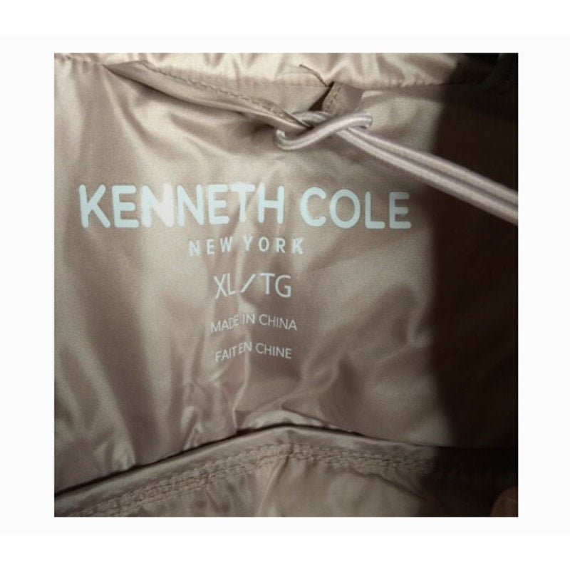 Kenneth Cole New York Quilted Puffer Jacket Long Sleeves Pink Size XLarge