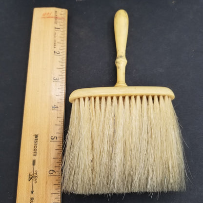 Celluloid Barbers Brush 1930 Horse Hair bristles 6.5" x 3.5" Antique Tonsorial