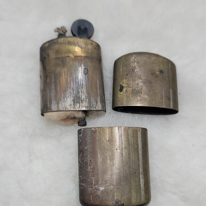 Vintage Brass Slide Sleeve Pocket Lighter Antique Military Trench Art WWI WWII