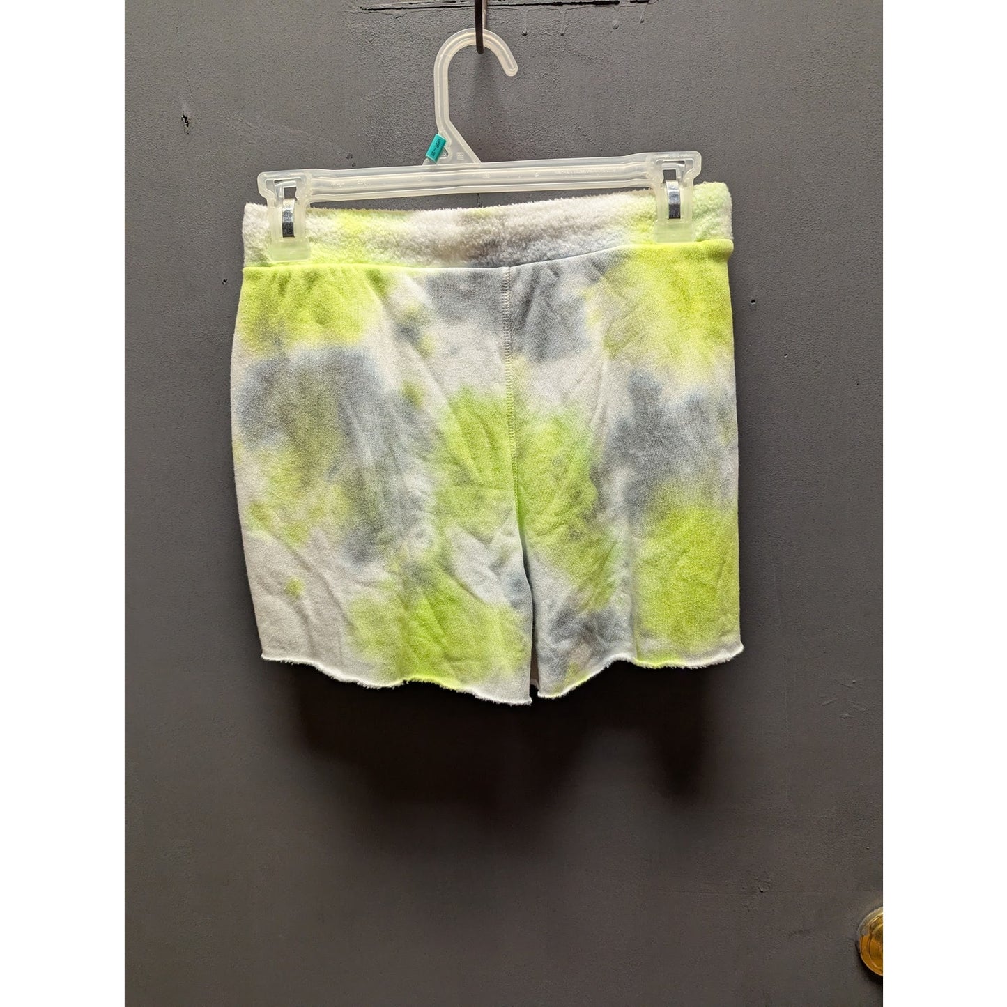 Free People Intimately pockets Xs Fleece green gray Shorts tie dye drawstring