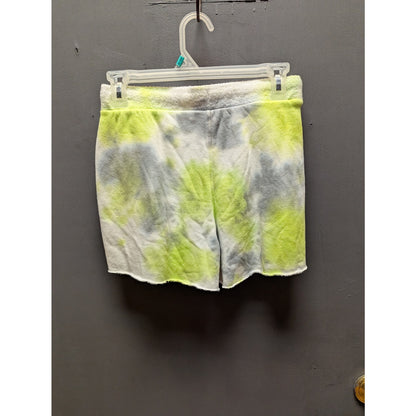 Free People Intimately pockets Xs Fleece green gray Shorts tie dye drawstring
